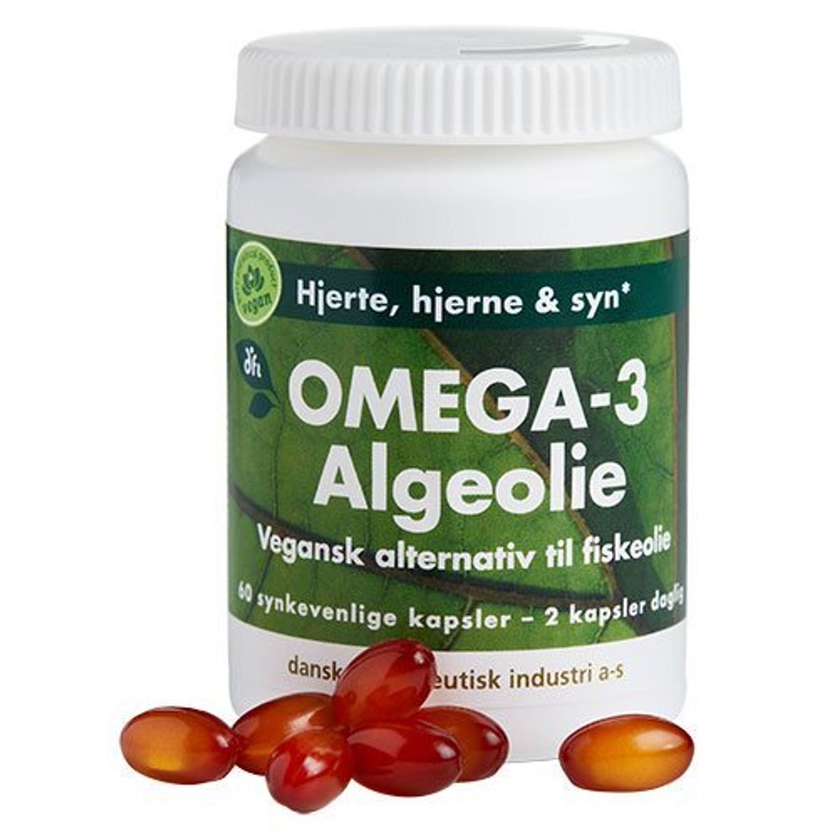 DFI Omega-3 Algeolie - 60 kapsler