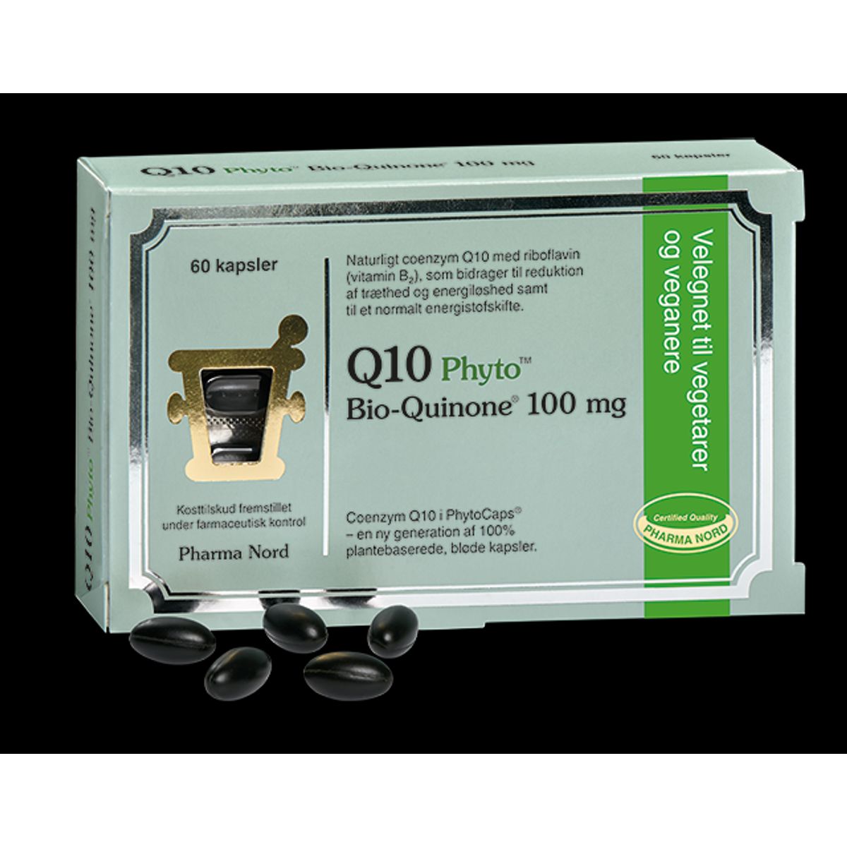 Q10 Phyto, Bio-Quinone 100 mg - 60 kapsler