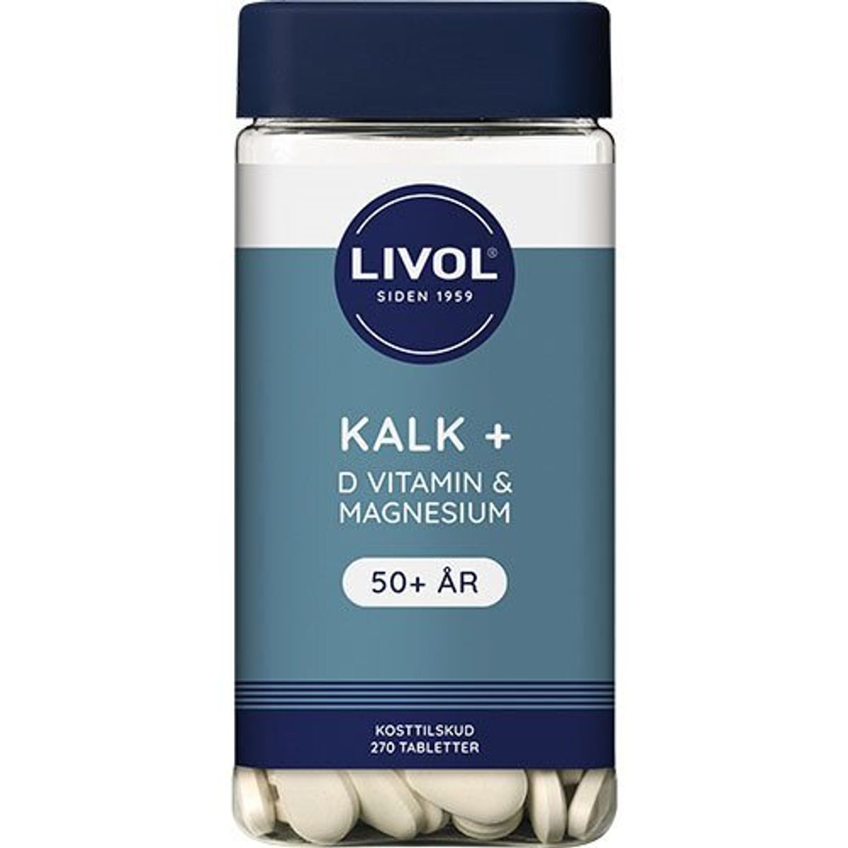 Livol Kalk + D vitamin & magnesium - 270 tabletter