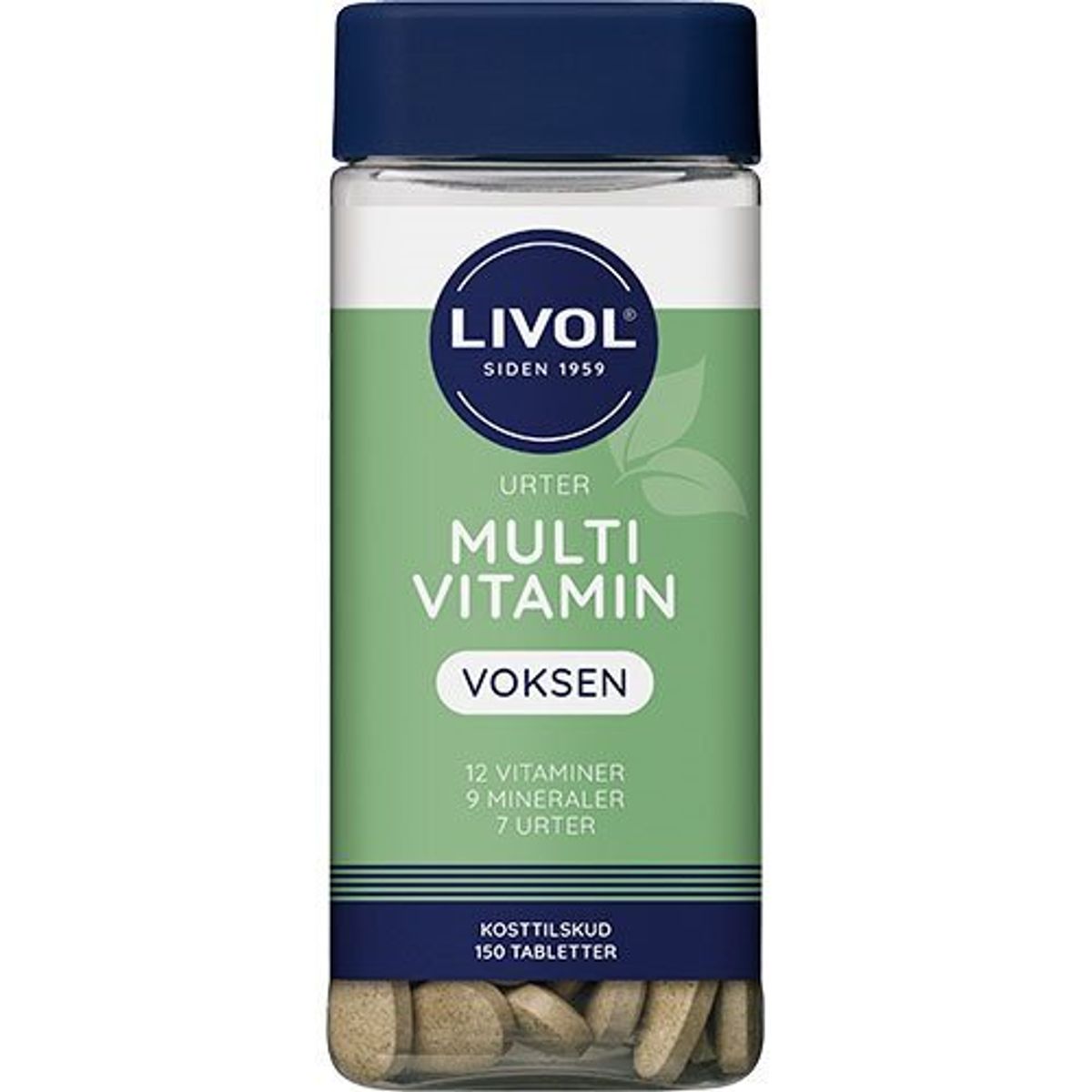 Livol Multivitamin m.urter - 150 tabletter