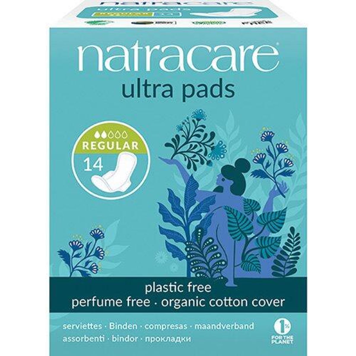 Natracare bind ultra med vinger - 14 stk