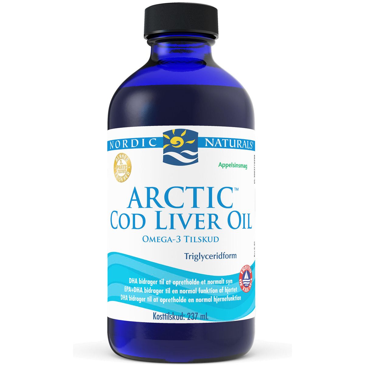 Torskelevertr. m.appelsin Cod liver oil - 237 ml