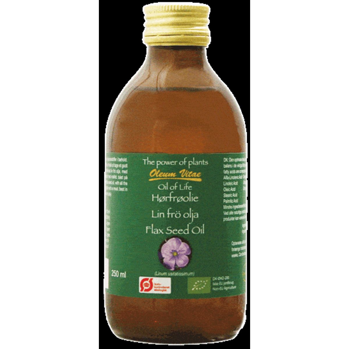 Oil of life ren hørfrø Økologisk - 250 ml.