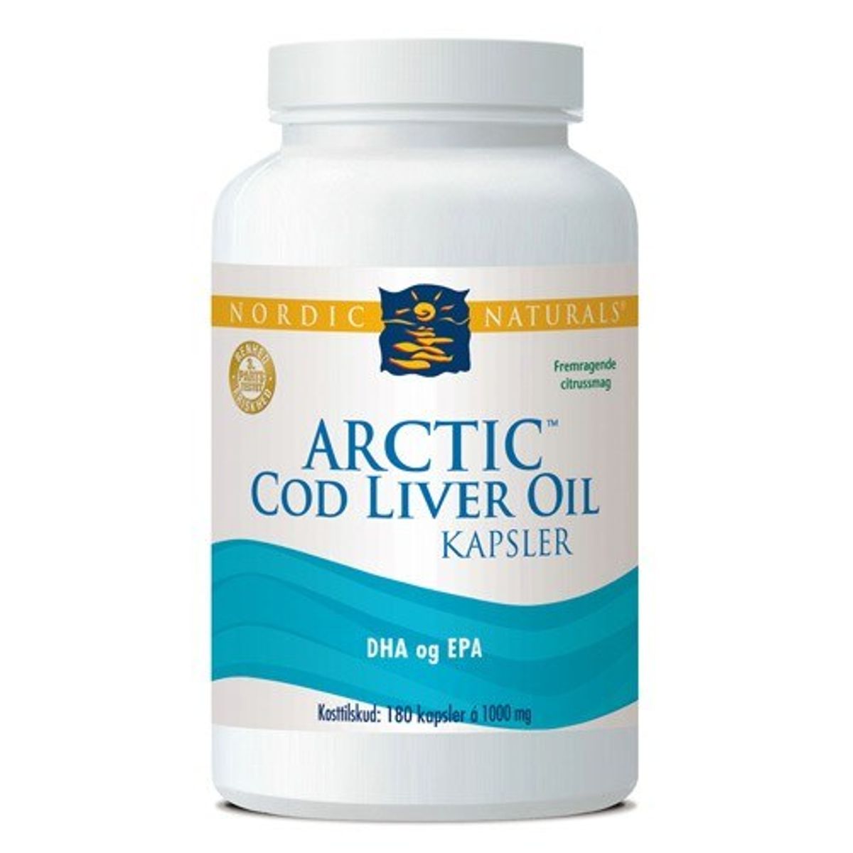 Cod Liver Oil med citrus - 180 kapsler