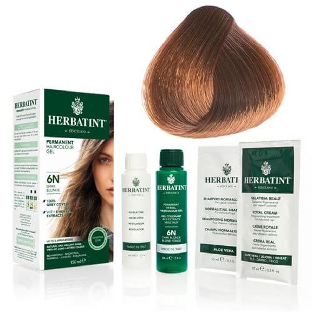 Herbatint 7R hårfarve Copper Blonde - 135 ml.