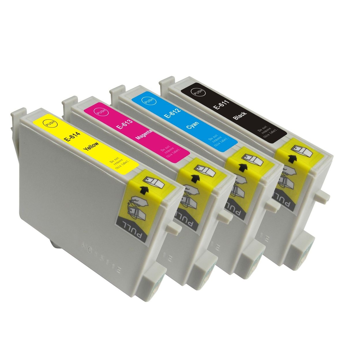 Pixojet blækpatroner Epson T0611 - T0614 - C13T06114010, 5 stk. rabatpakke 91 ml