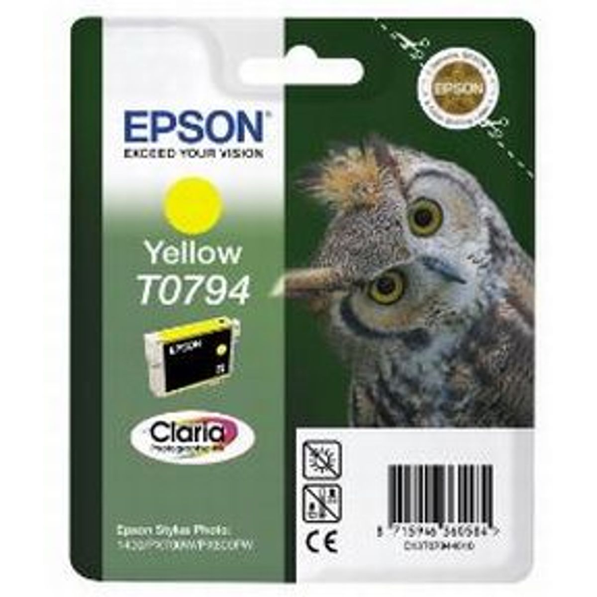 Epson T0794 Y (C13T07944010), Gul Blækpatron, Original