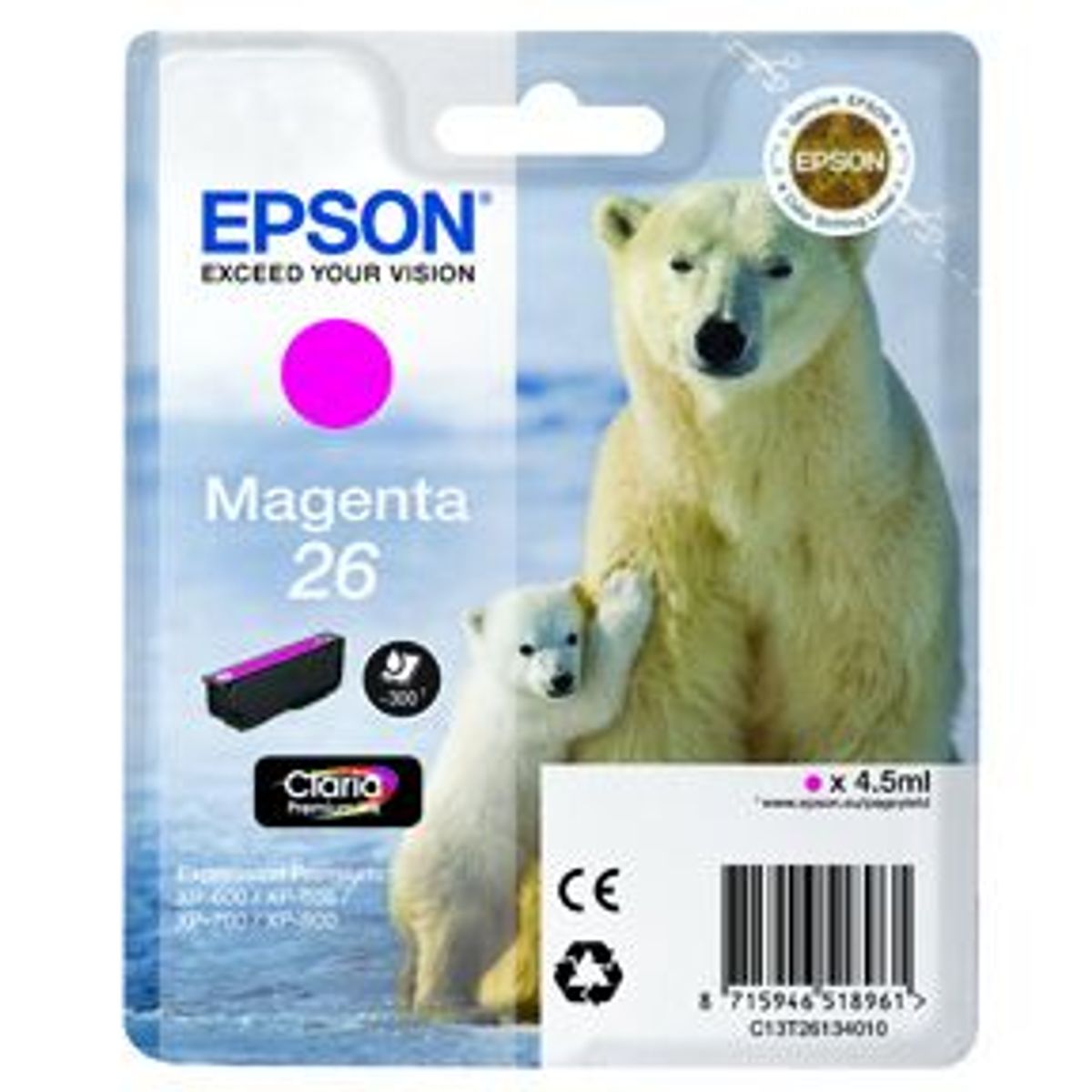 Epson 26 T2613 M - C13T26134010 Original - Magenta 6 ml