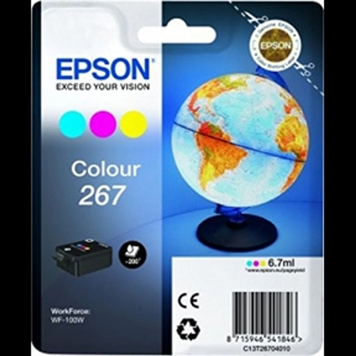 Epson 267 C - C13T26704010 Original - Farve 5,95 ml