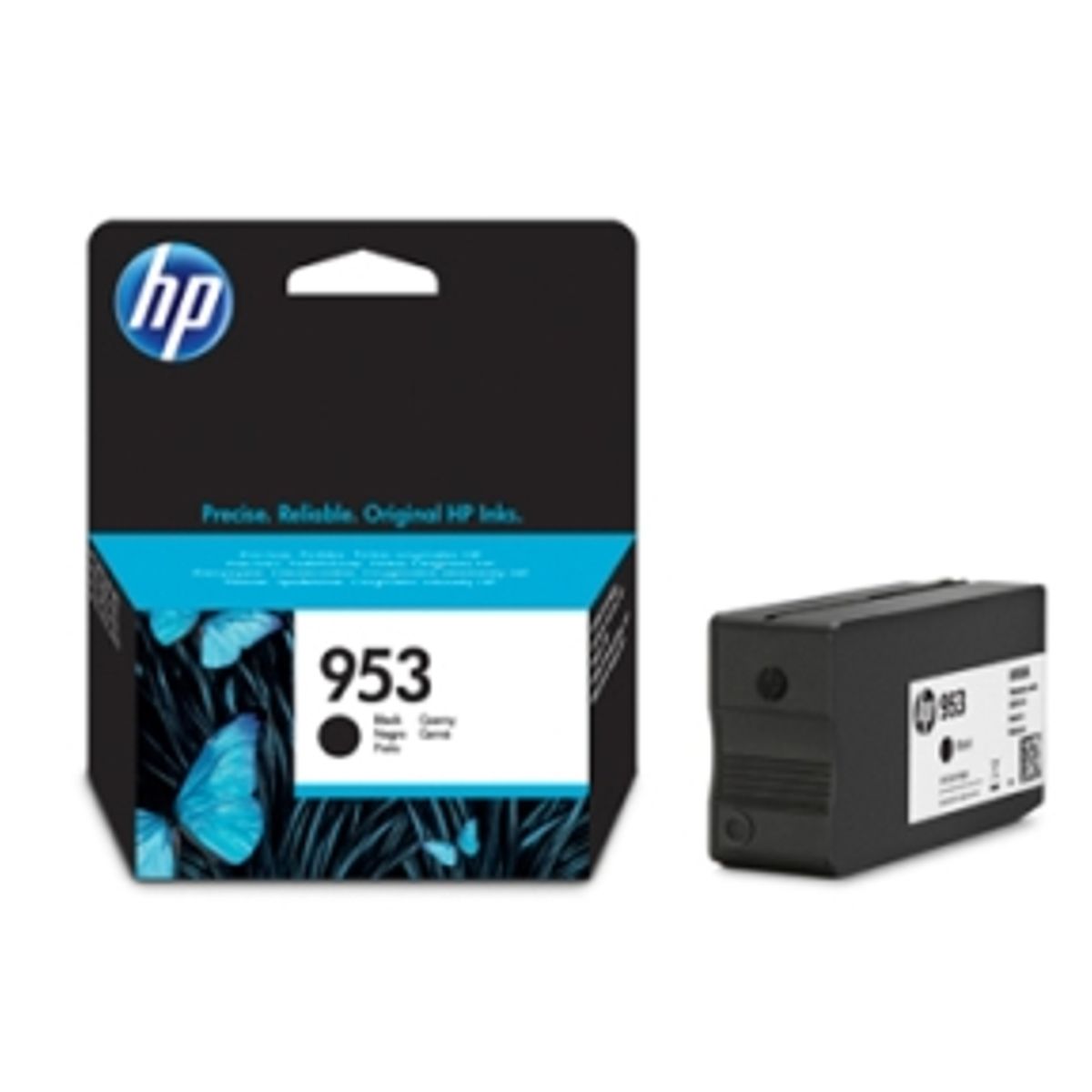 HP 953 BK (L0S58AE) sort blækpatron, Original 1000 sider 20 ml