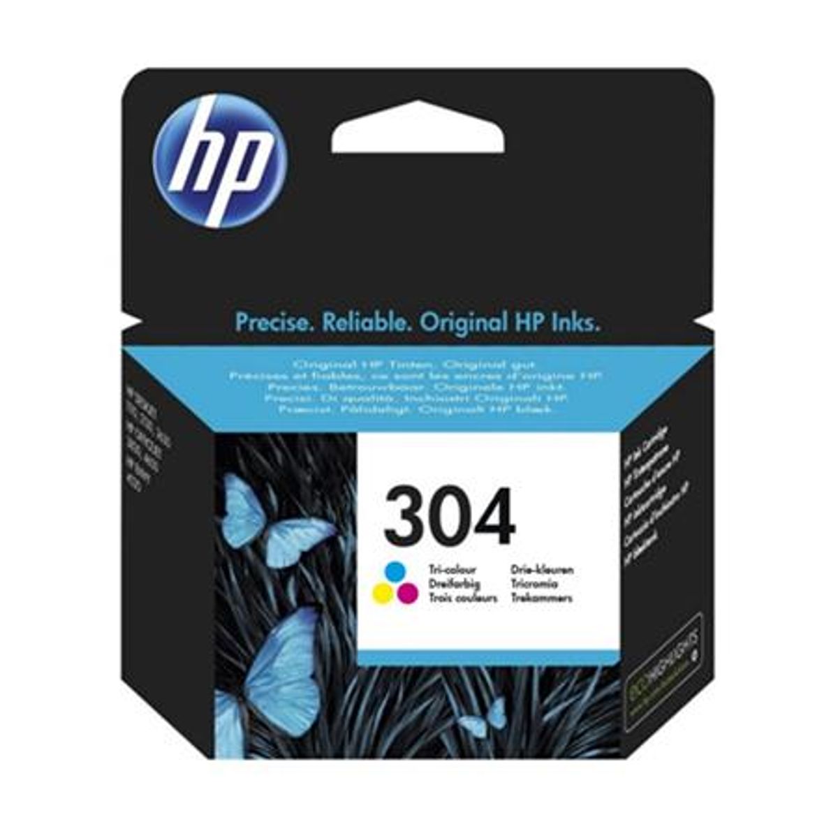 HP 304 C (FN9K05AE) farve blækpatron, Original 100 sider (4 ml)