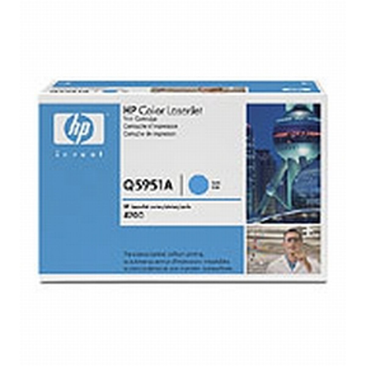 HP Q5951A C (HP 643A) Cyan Lasertoner, Original 10000 print