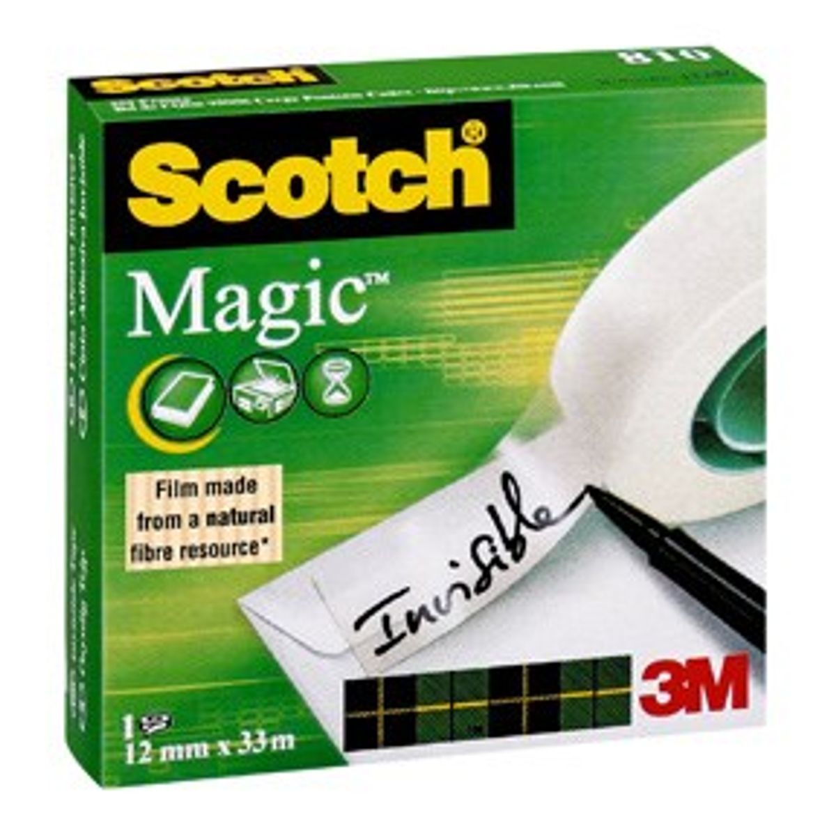 3M Magic tape 12 mm x 33 m 24 stk