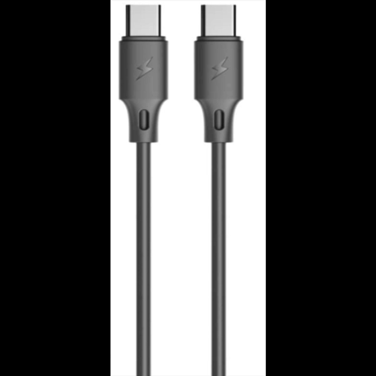 SERO QC USB-C - USB-C kabel, sort