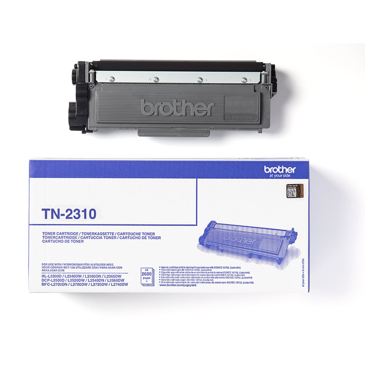 Brother TN2310 BK sort Lasertoner, Original