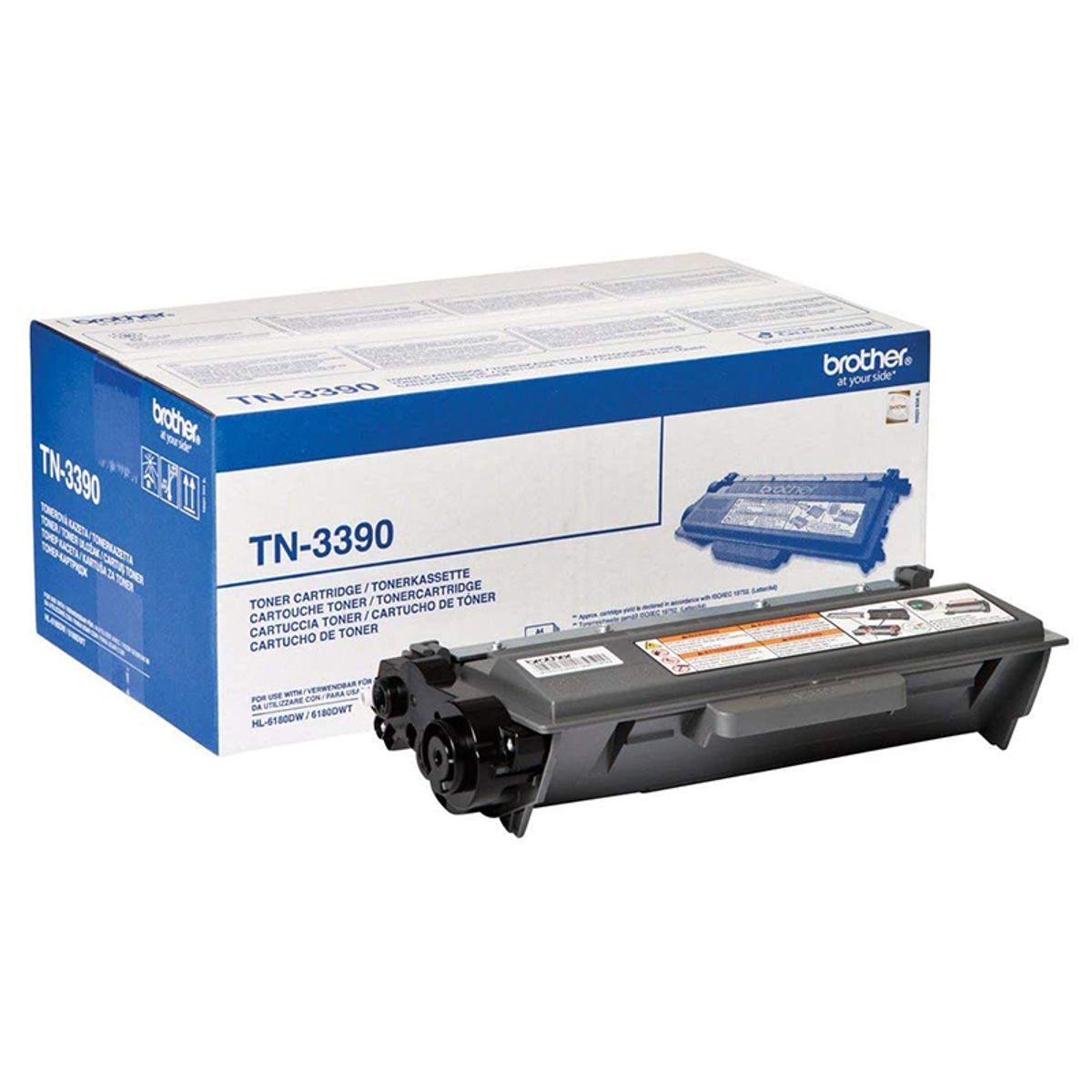 Brother TN3390 BK sort Lasertoner, Original