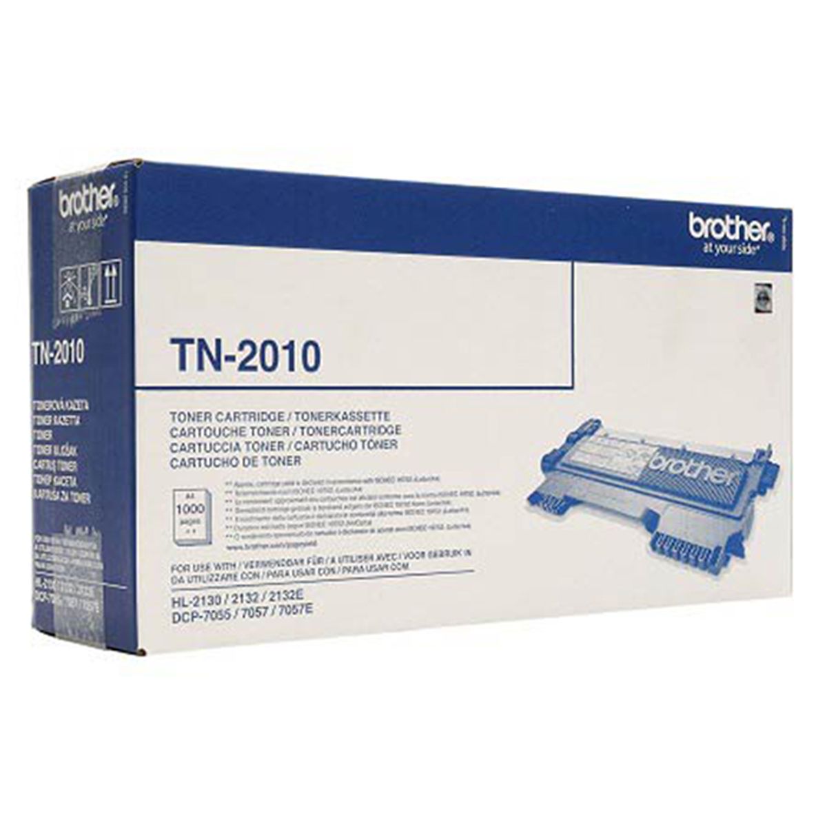 Brother TN2010 BK sort Lasertoner, Original