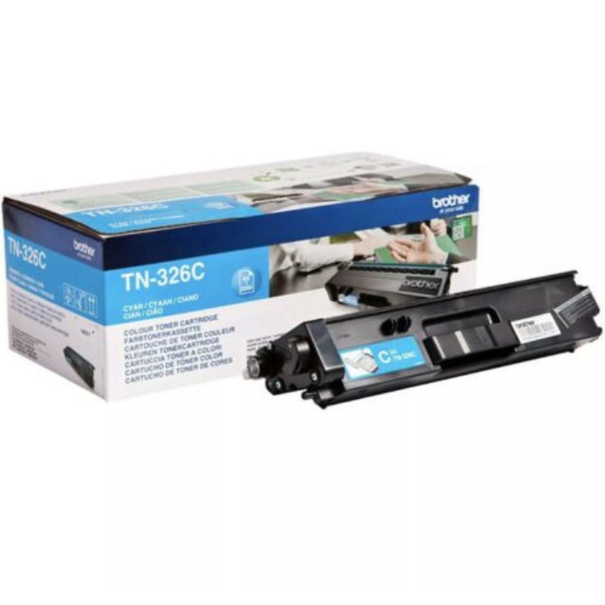 Brother TN326 C Cyan Lasertoner, Original