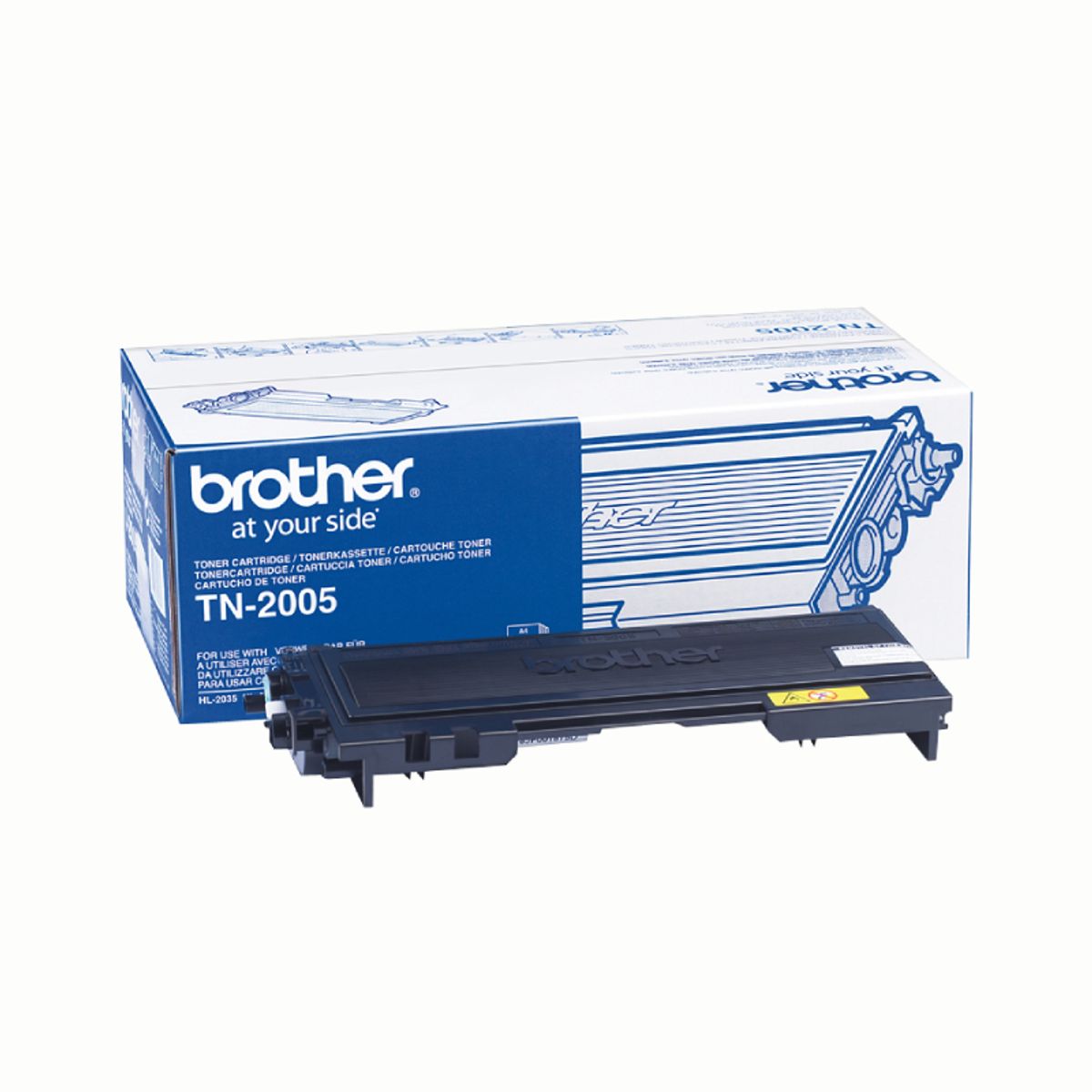 Brother TN2005 BK sort Lasertoner, Original