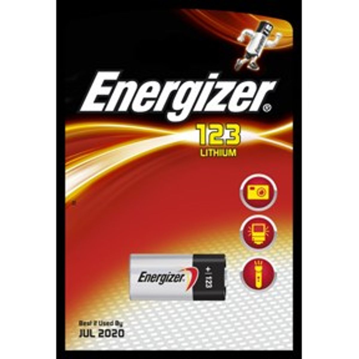 Energizer Lithium "Photo" batteri CR123, 1 stk