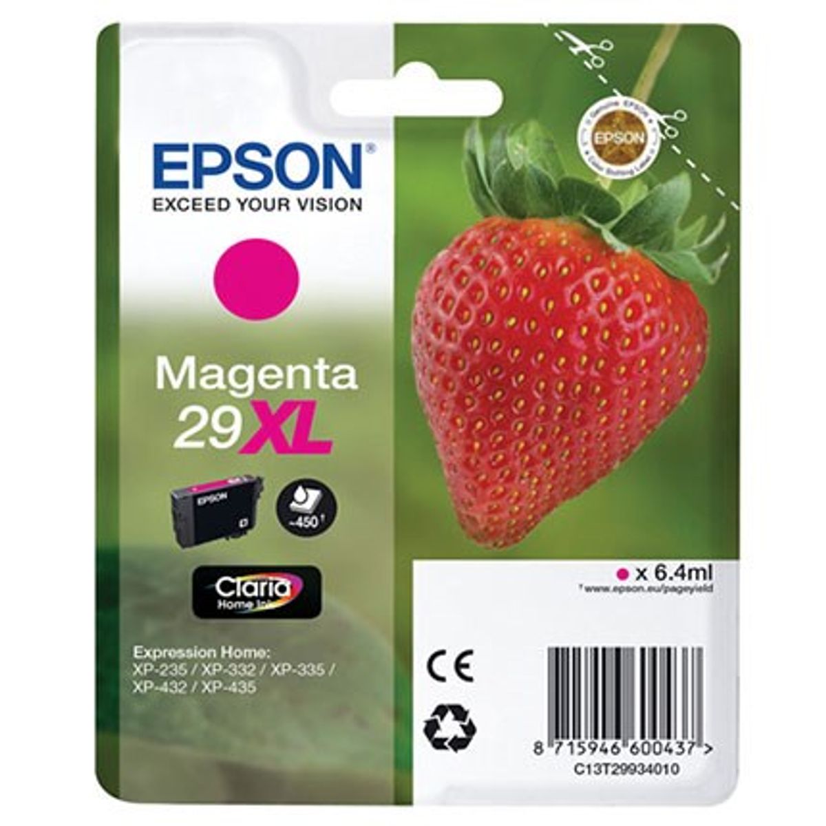 Epson 29XL T2993 M - C13T29934012 Original - Magenta 6,4 ml