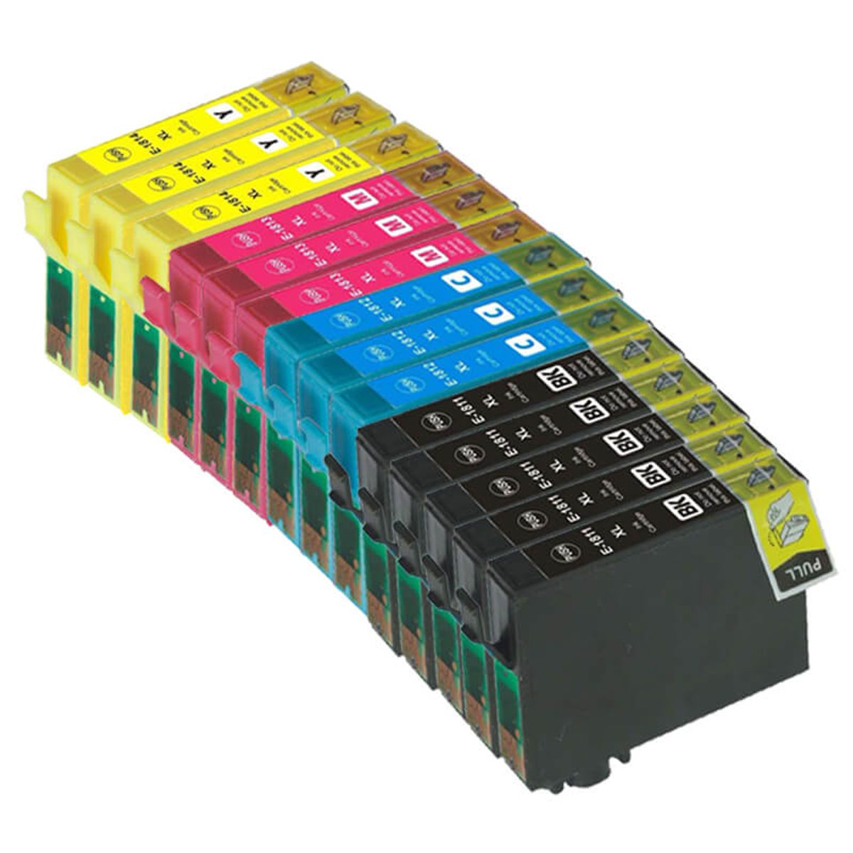 Pixojet blækpatroner Epson 18 XL T1815 - C13T18114012, 14 stk. rabatpakke 226 ml