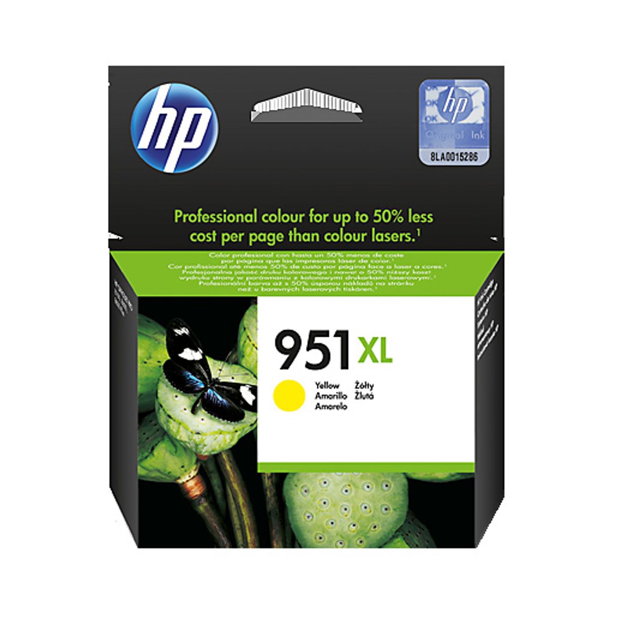 HP 951 XL Y (CN048AE) gul blækpatron, Original