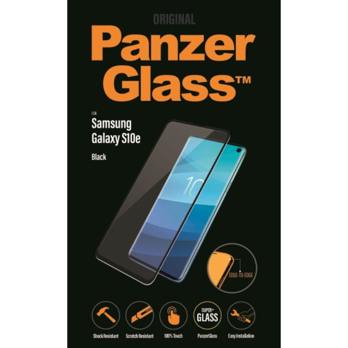 PanzerGlass Samsung Galaxy S10e - Sort