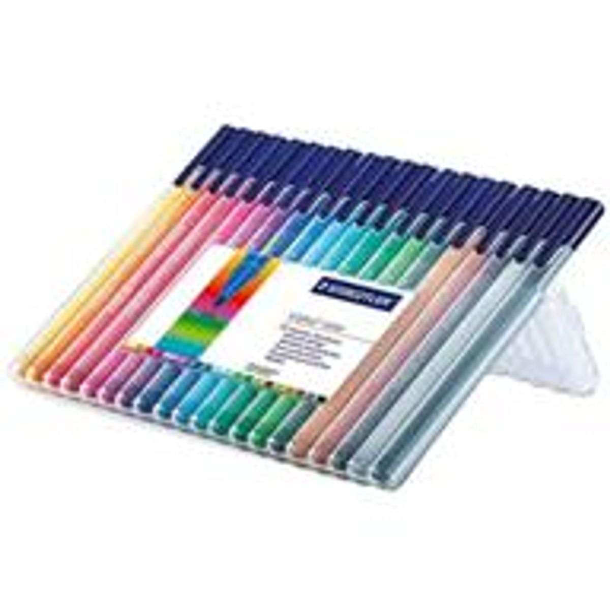 Staedtler Triplus fiberpenne, Ergonomisk trekantet form, 1 mm, 20 stk