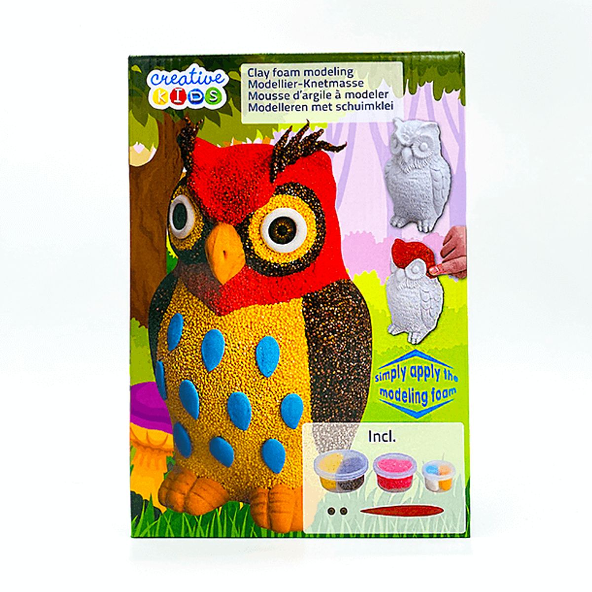 Creative Kids Foam clay, Ugle, 63g