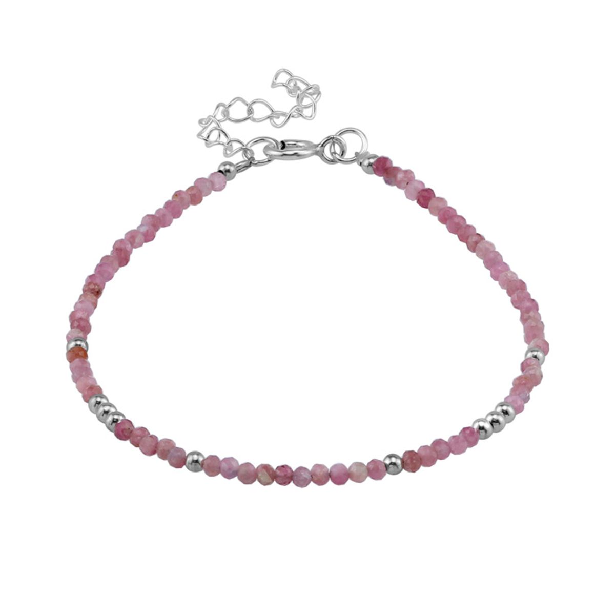 Armbånd Pink Turmalin - 2mm