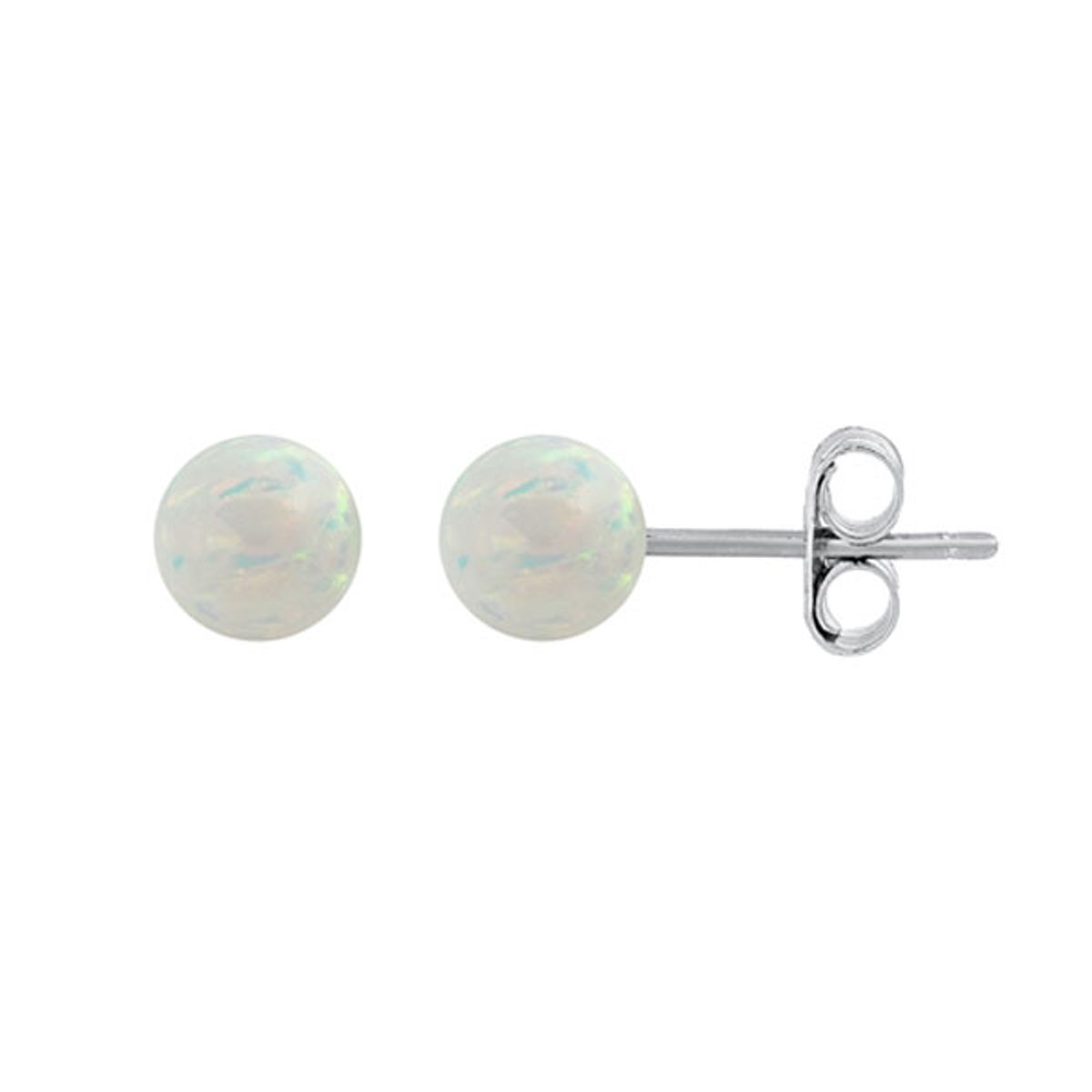 Ørestikker med Opal - 3 mm - pr par