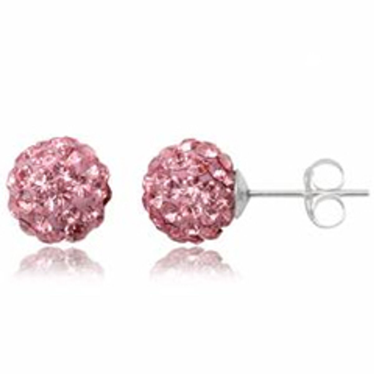 Ørestikker med Swarovski krystaller - Ø8mm - pr par