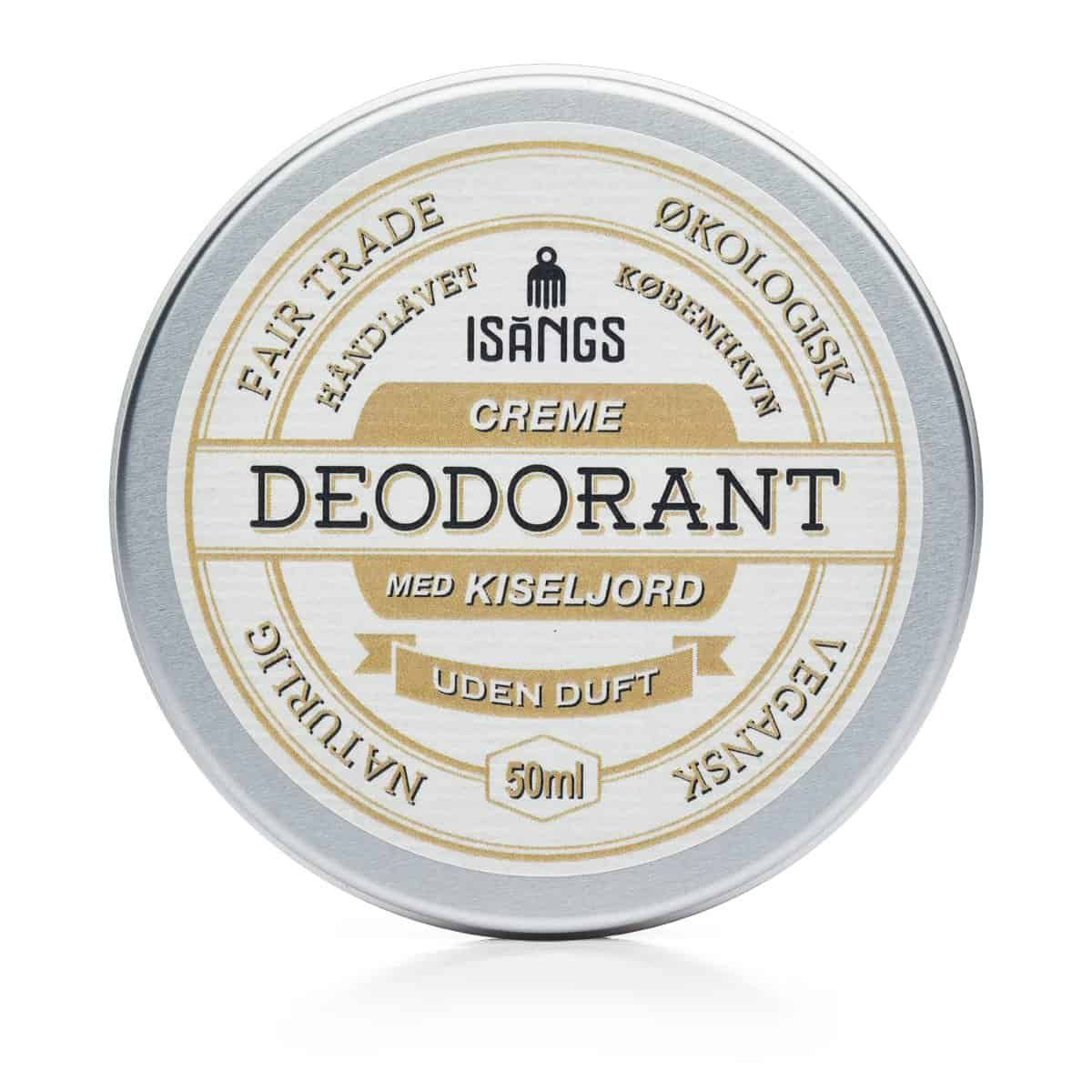 Creme deodorant med Kiseljord - Duftfri - 50 ml