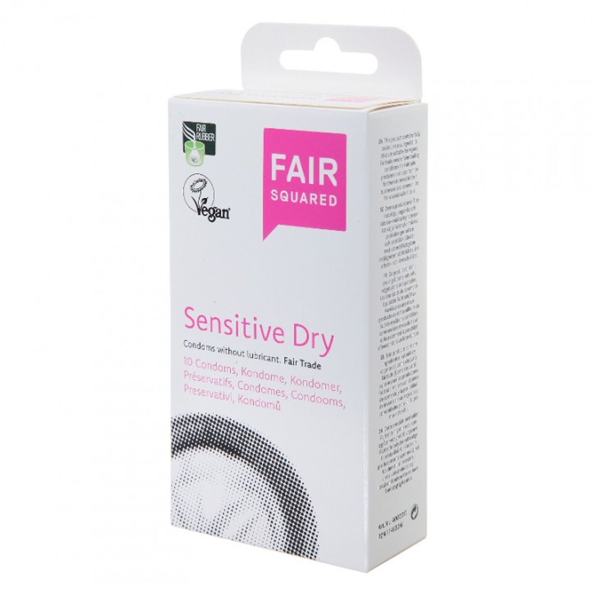 Veganske Kondomer fra Fair Squared - Sensitive Dry - 10 stk.