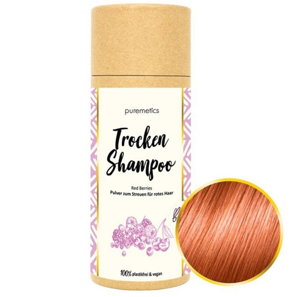 Vegansk tørshampoo - til rødt hår - Red Berries