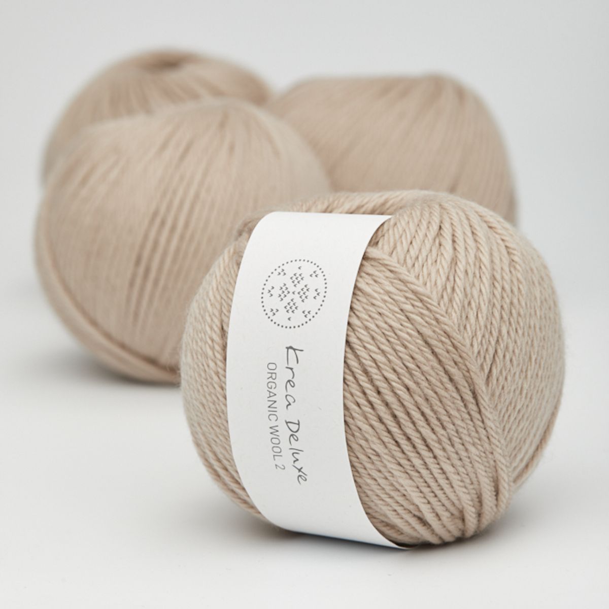 Tyk økologisk merino uldgarn 50g - Sand 46