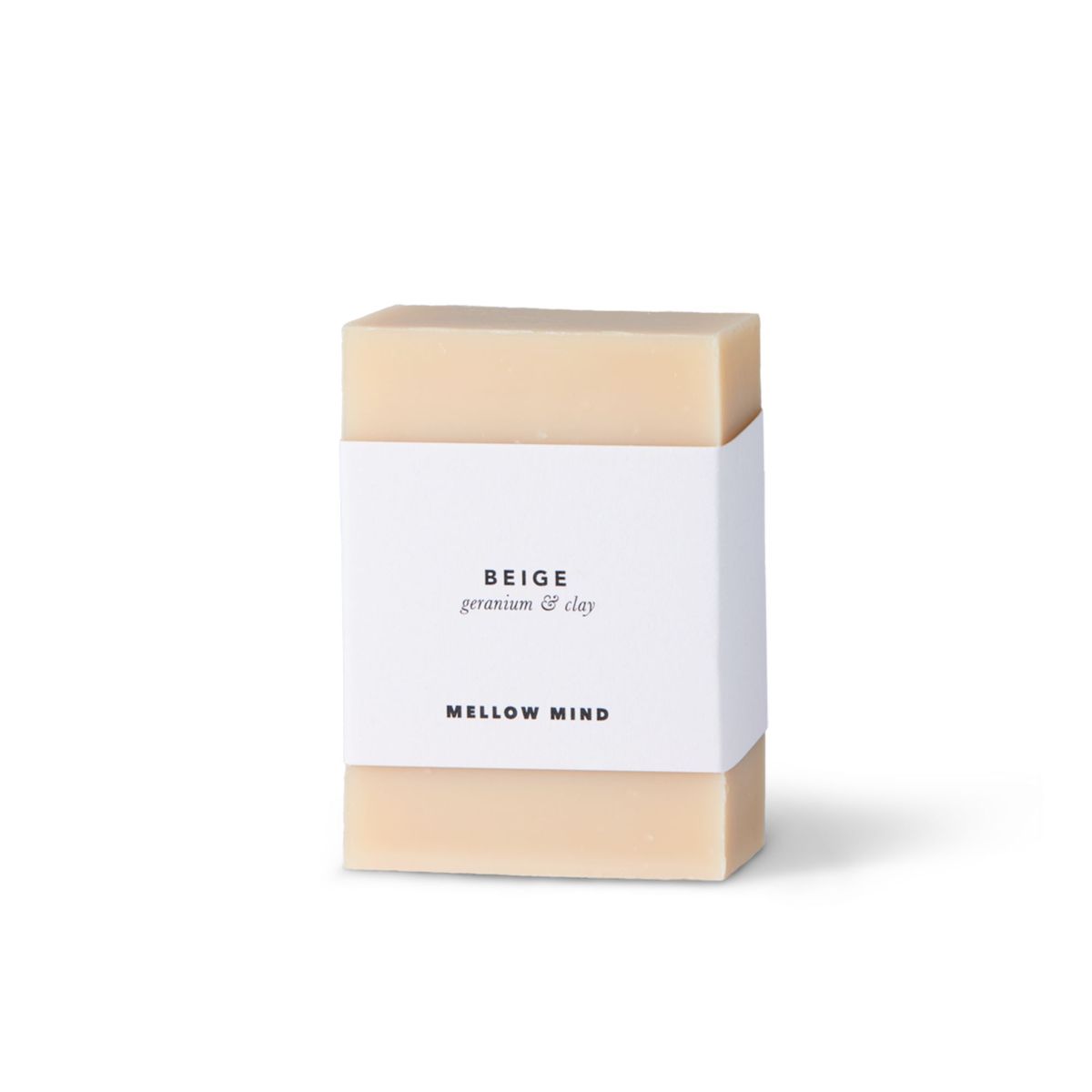 Mellow Mind sæbebar - Beige Clay & Geranium