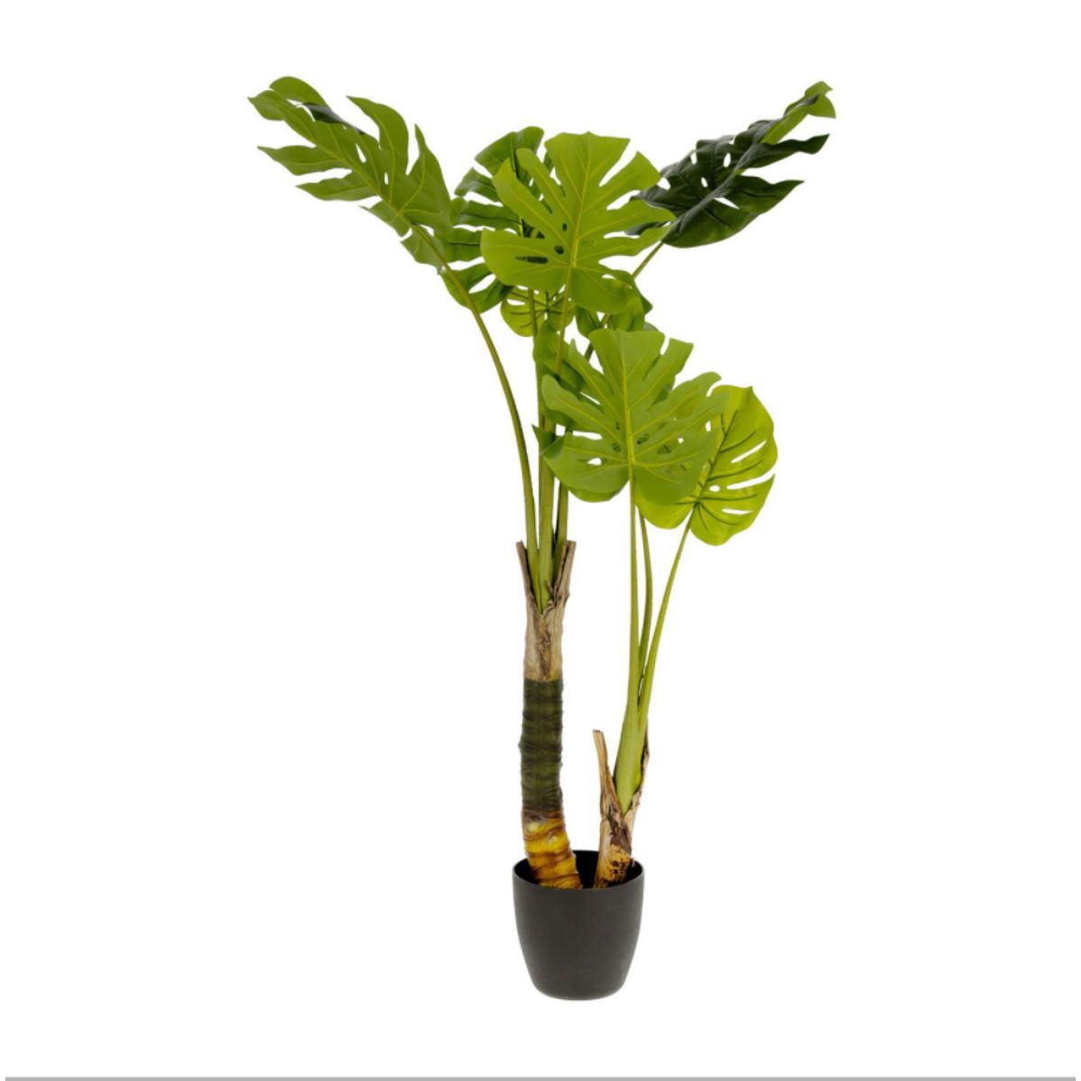 KAVE HOME Monstrea kunstig plante - 130 cm høj, PE, cement og skum