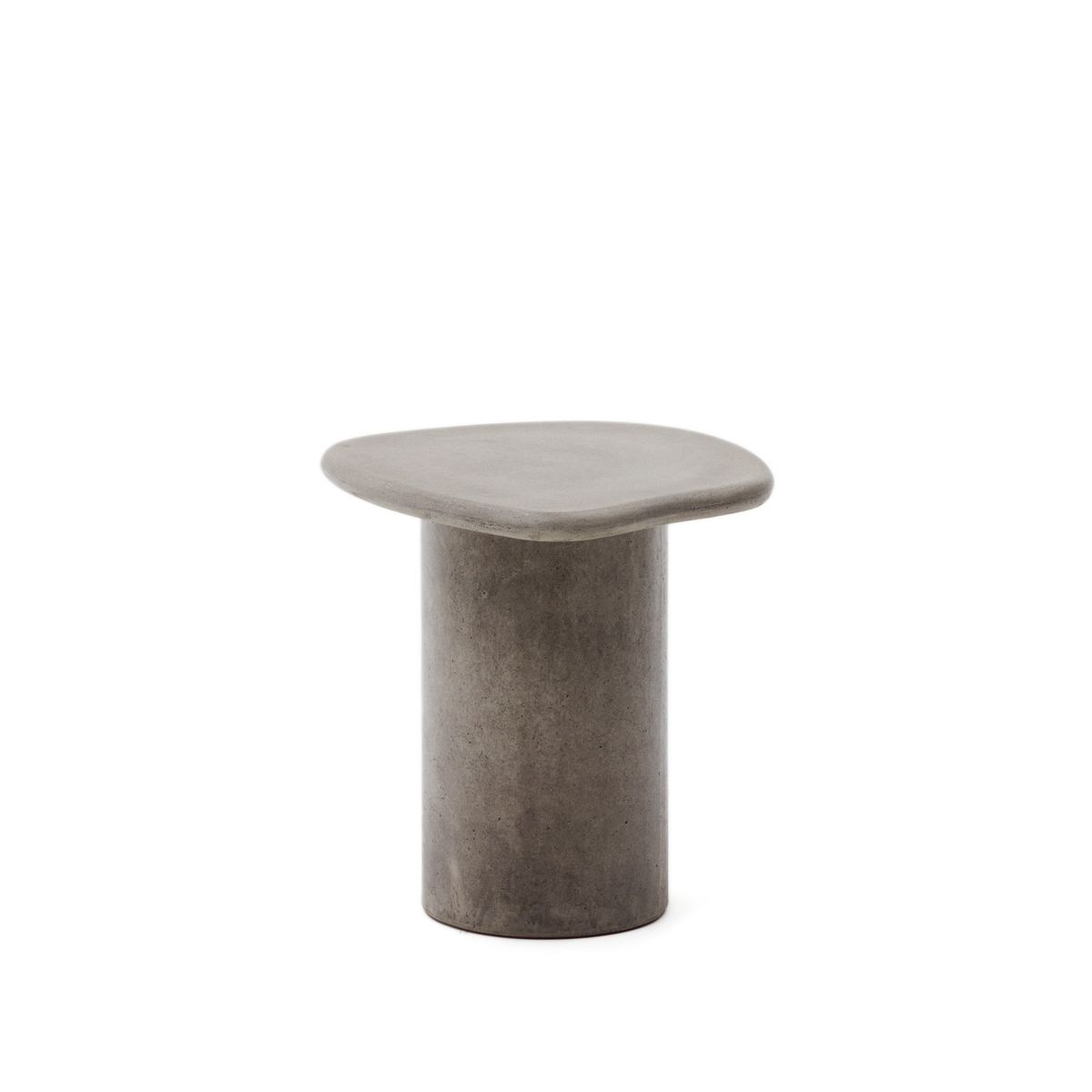 KAVE HOME Macarella udendørs lounge sidebord, organisk - grå cement (48x47)