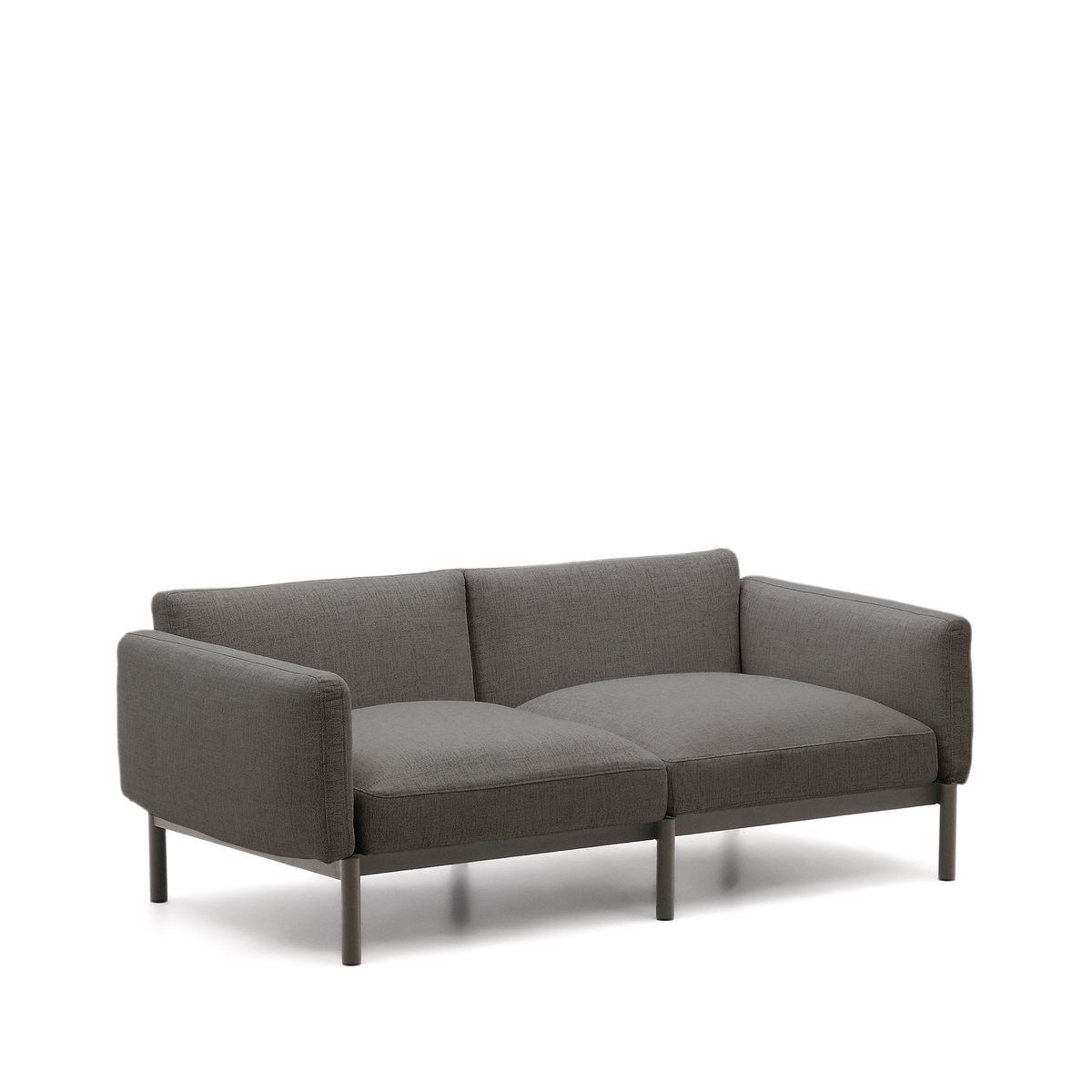 LAFORMA Sorells udendørs 2 pers. modul sofa - grå aluminium (201cm)