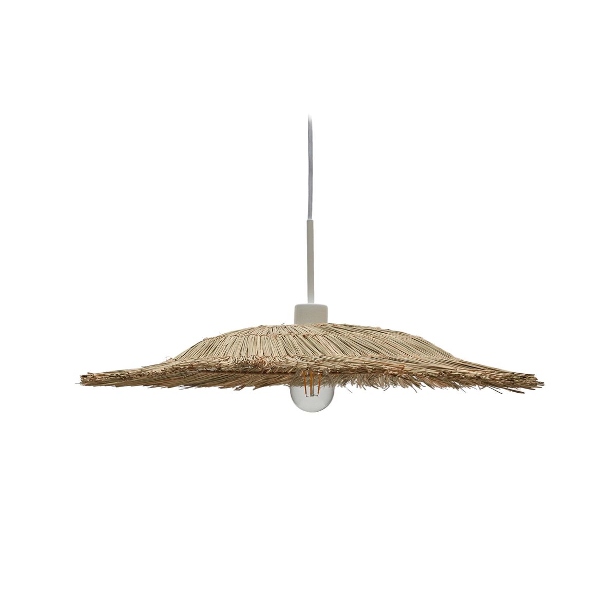 KAVE HOME Gualta loftlampe, rund - natur polyrattan/rattan (Ø60)