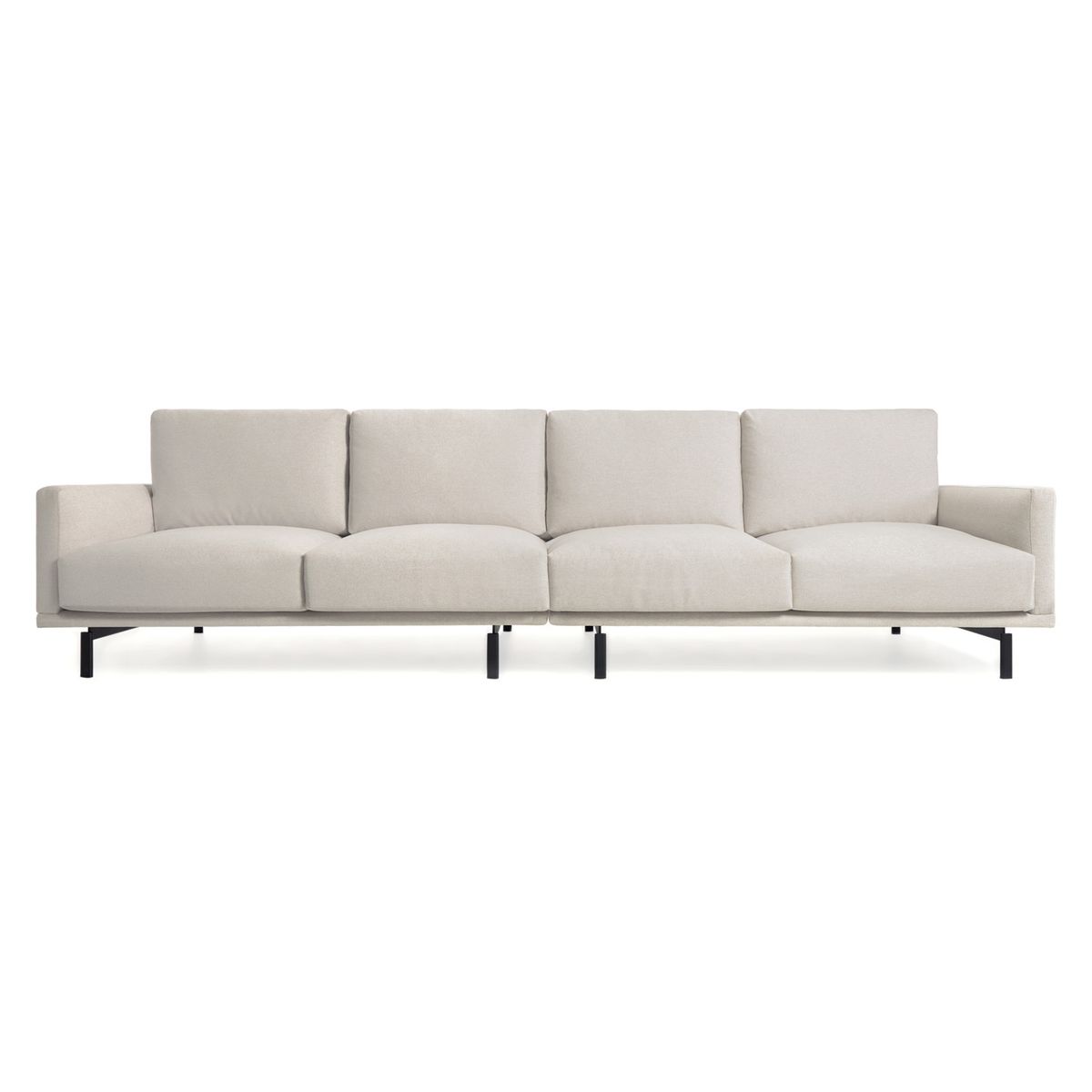 KAVE HOME Galene 4 pers. sofa - beige genbrugsfibre og jern