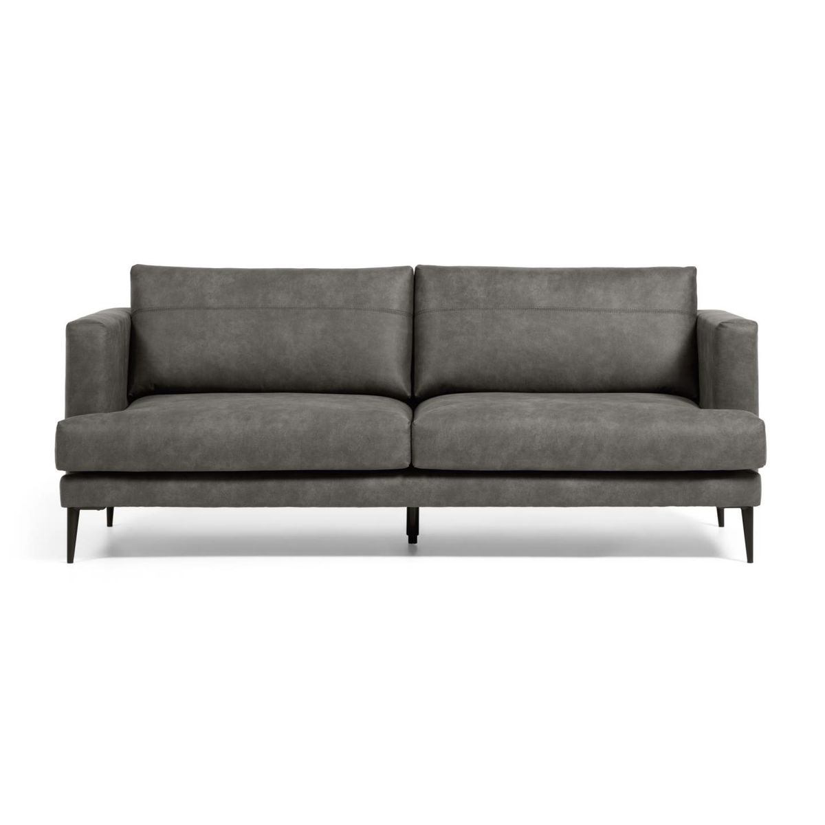 KAVE HOME Tanya 2 pers. sofa - mørkegrå stof