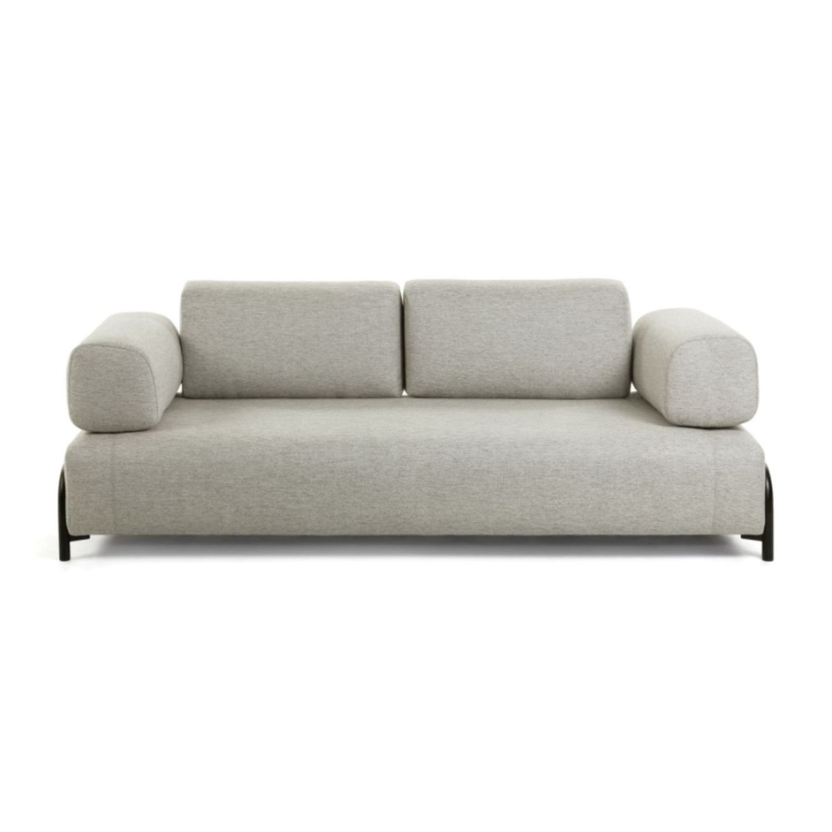 KAVE HOME Compo 3 pers. sofa - beige polyester og stål