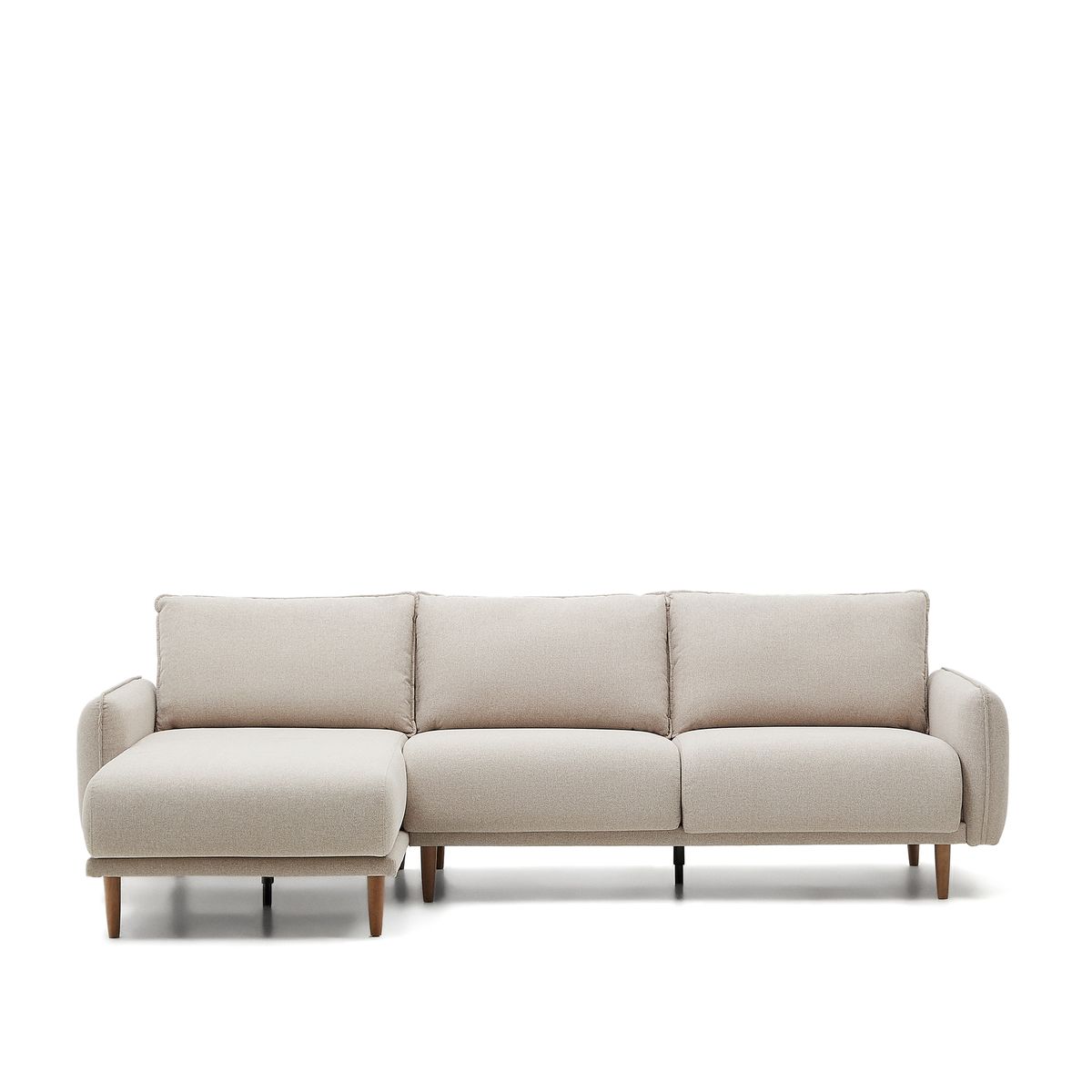 KAVE HOME Carlota 3 pers. sofa, m. venstre/højre chaiselong - beige stof (262cm)