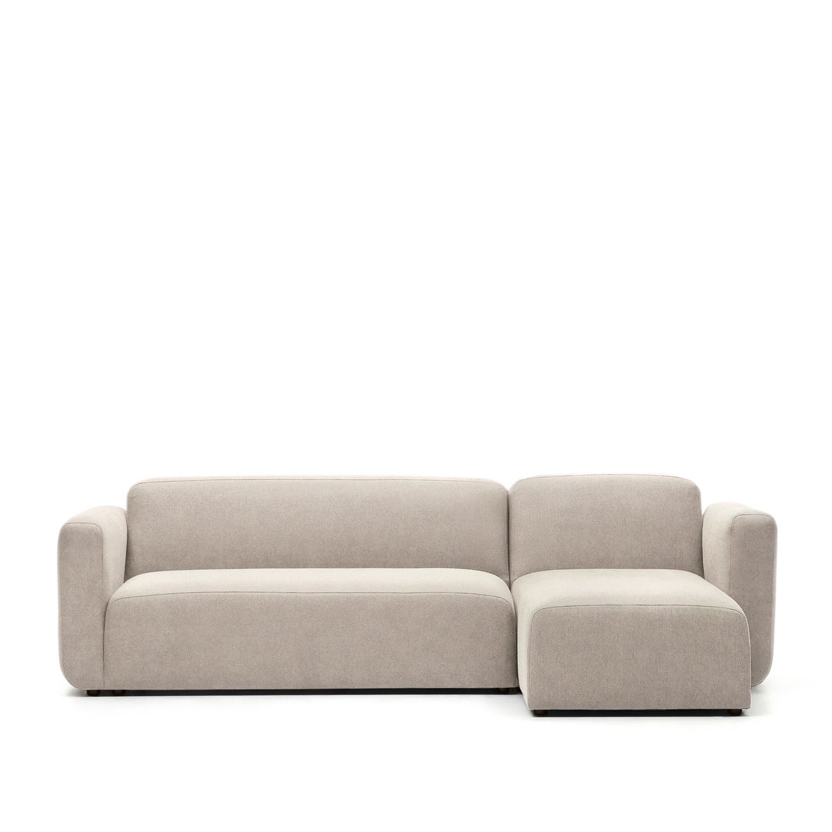 KAVE HOME Neom 3 pers. modulsofa, m. højre/venstre chaiselong - beige stof (263cm)