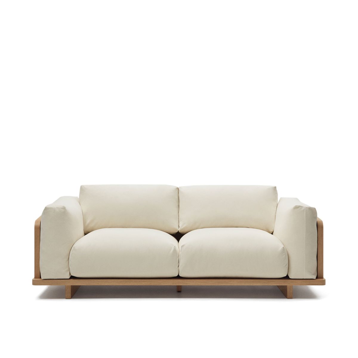 KAVE HOME Oaq 3 pers. sofa - beige stof (225cm)