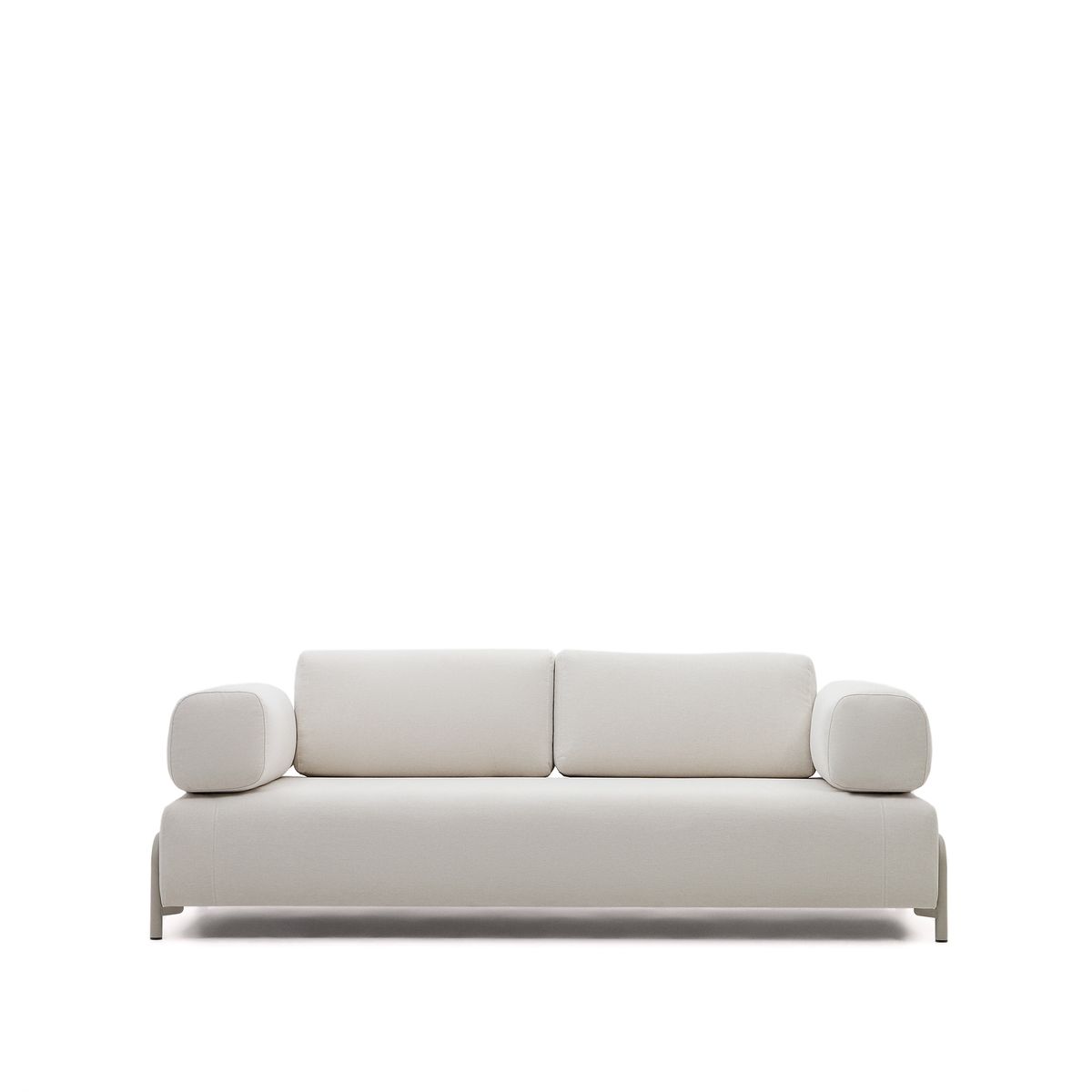 LAFORMA Compo 3 pers. sofa - beige chenille med grå metalstruktur (232)