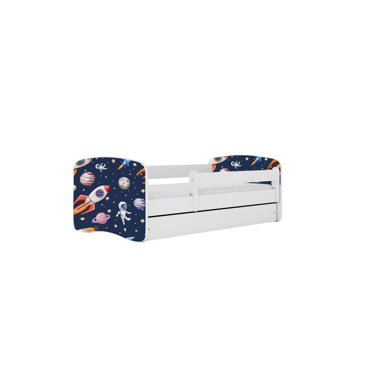 KOCOT KIDS Seng babydreams white cosmos uden skuffe med madras 160/80